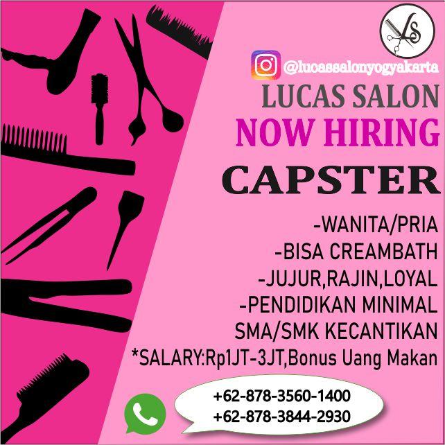 Lowongan Kerja Capster di Lucas Salon LokerJogja ID