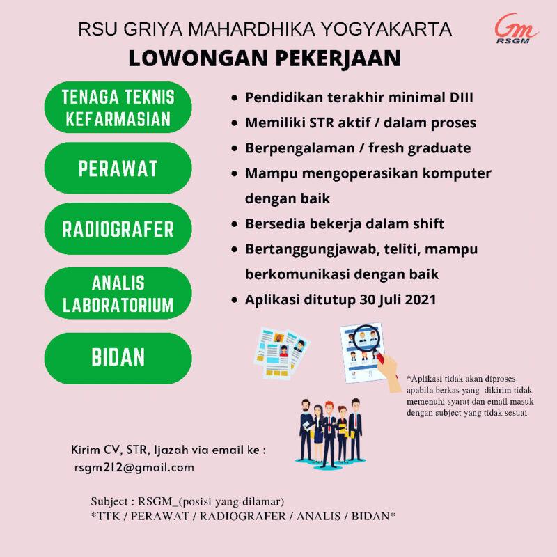 Lowongan Kerja Tenaga Teknis Kefarmasian - Perawat - Bidan ...