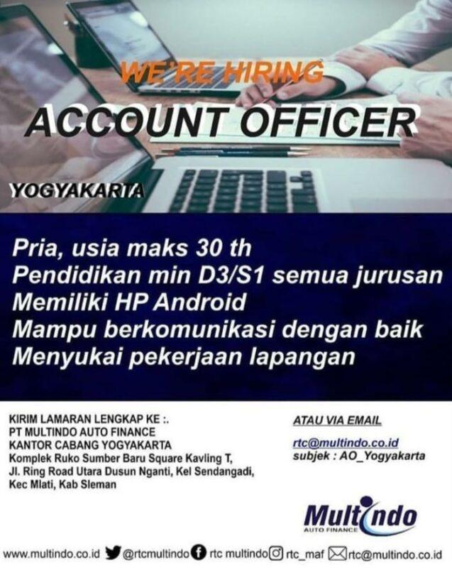 Lowongan Kerja Account Officer Di Pt Multindo Auto Finance Lokerjogjaid 4411