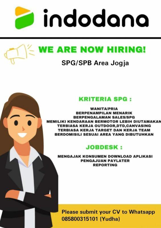 Lowongan Kerja Spg And Spb Di Indodana Lokerjogja Id