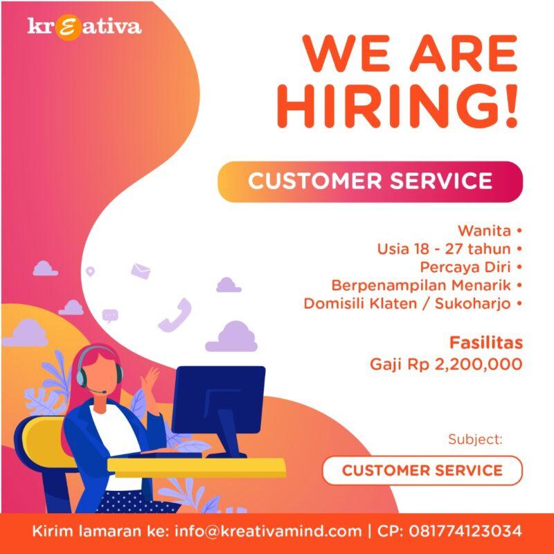 Lowongan Kerja marketing customer service di zizara official