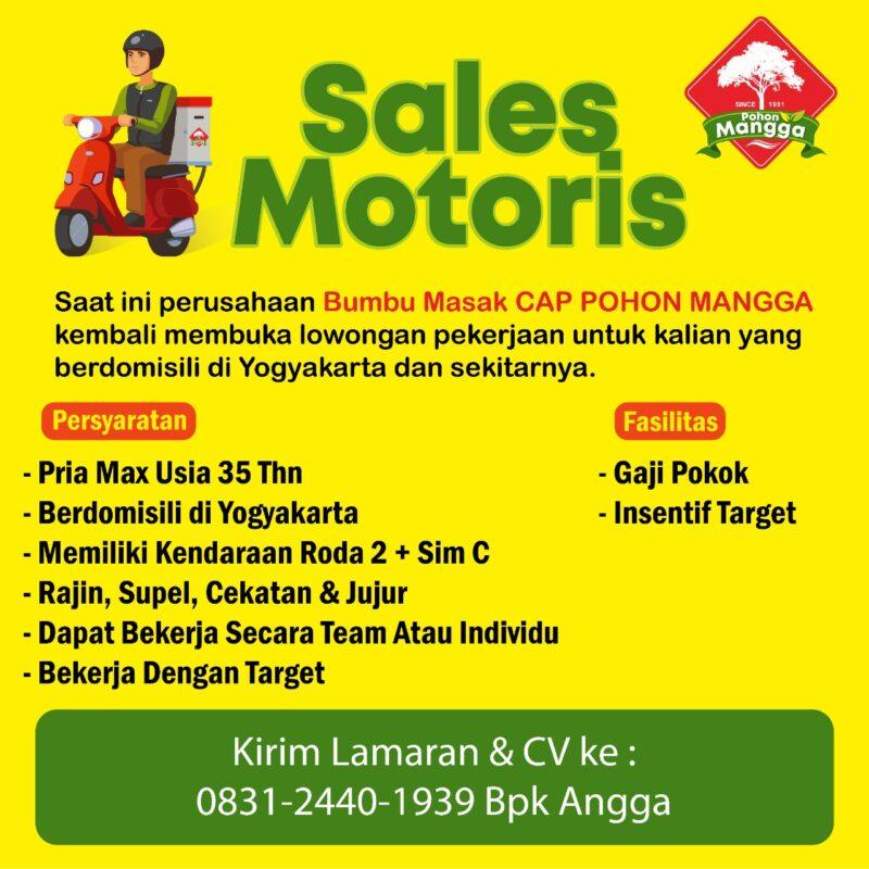 Sales motoris di cv wikarta sari cap pohon mangga