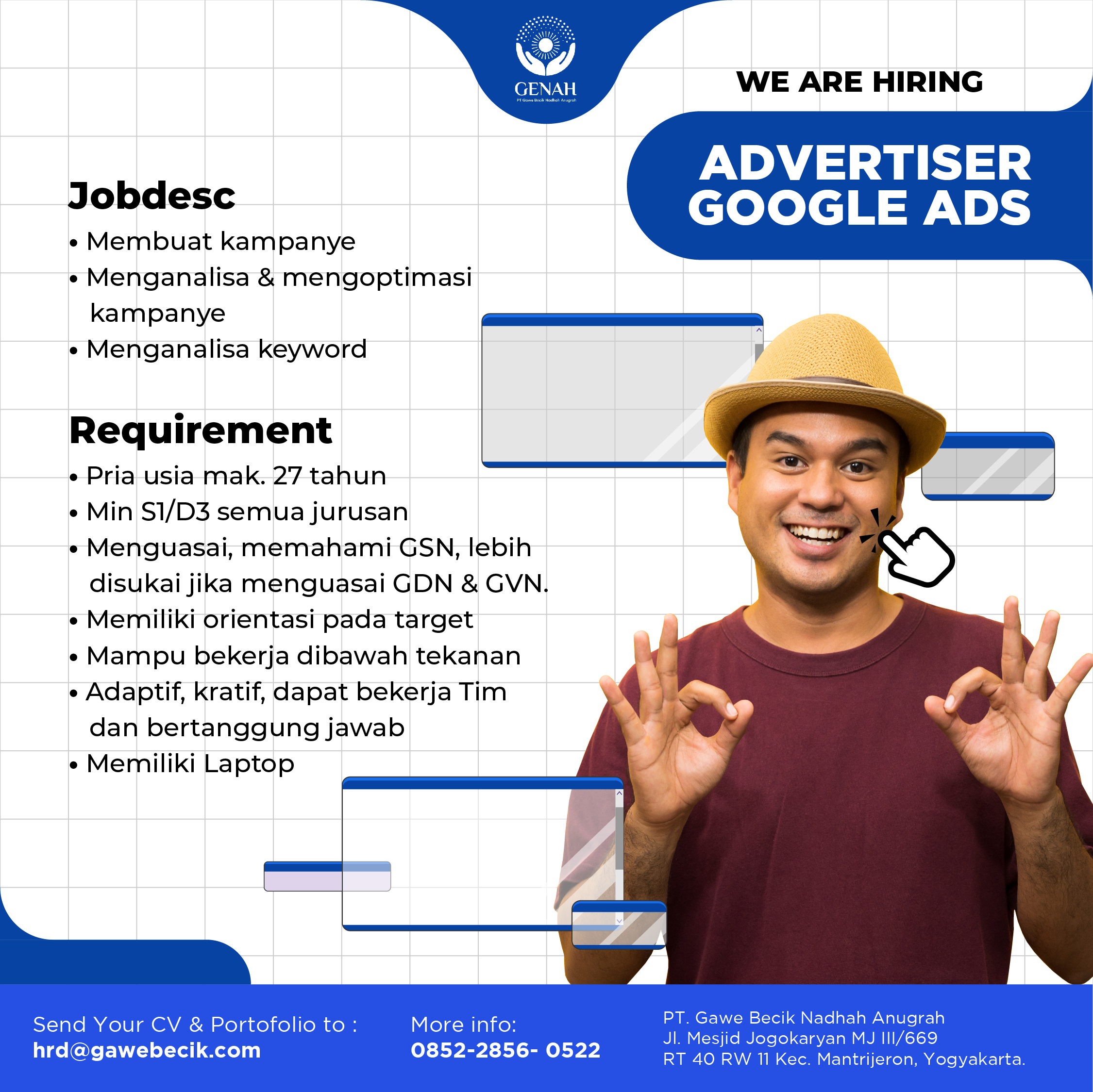 Lowongan Kerja Advertiser Google Ads Di Pt Gawe Becik Nadhah Anugrah Genah Lokerjogja Id