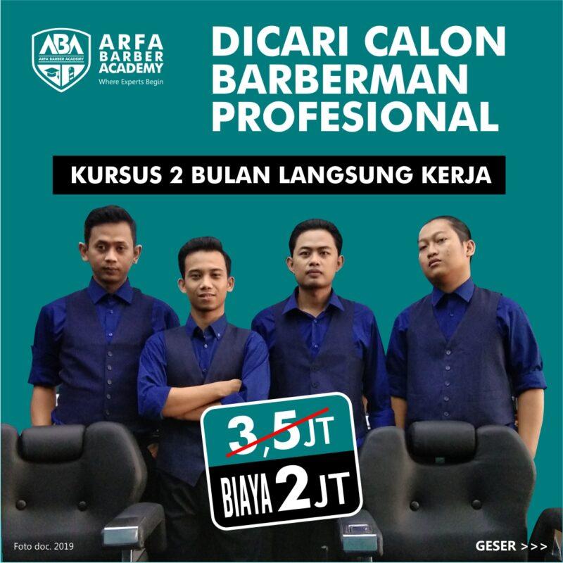 Lowongan Kerja Pelatihan Barber Langsung Kerja Di Arfa Barber Academy ...