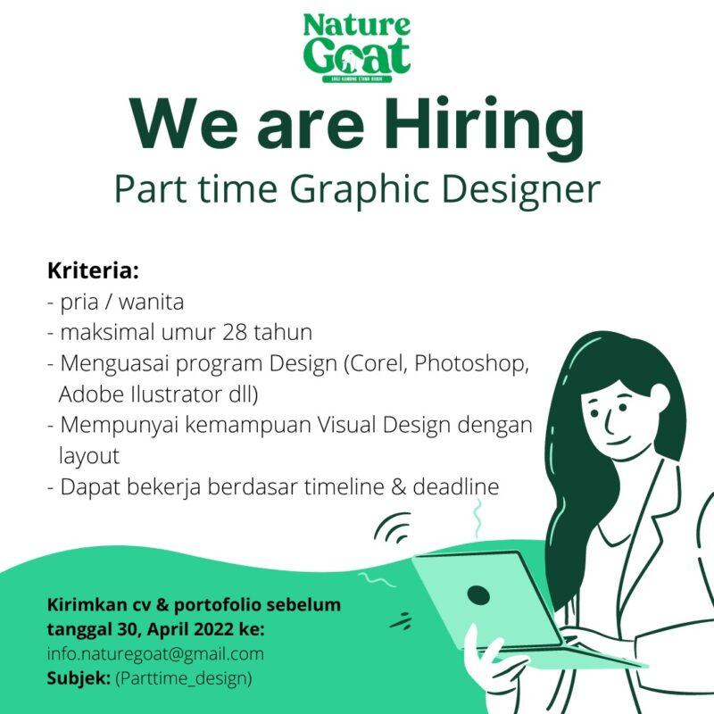 Lowongan Kerja Part Time Graphic Designer Di Naturegoat - LokerJogja.ID