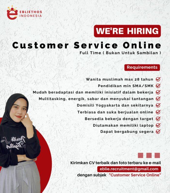 Lowongan Kerja Customer Service Online - Admin Marketplace - Ebliethos 