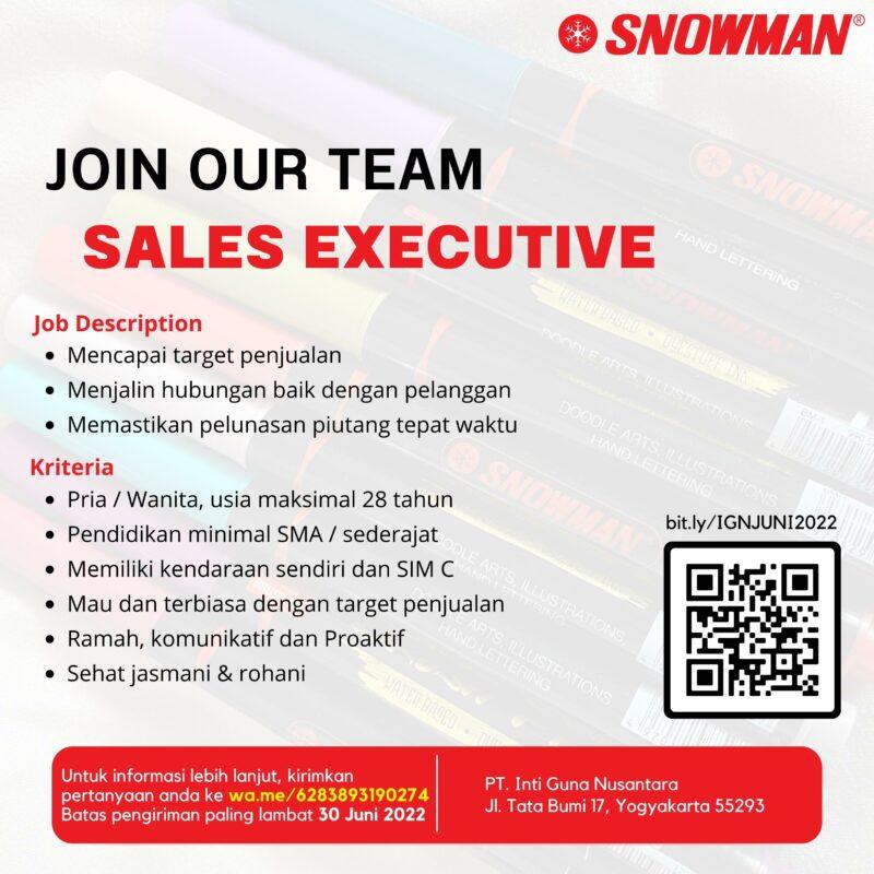 Lowongan Kerja Sales Manager Sales Koordinator Sales Executive