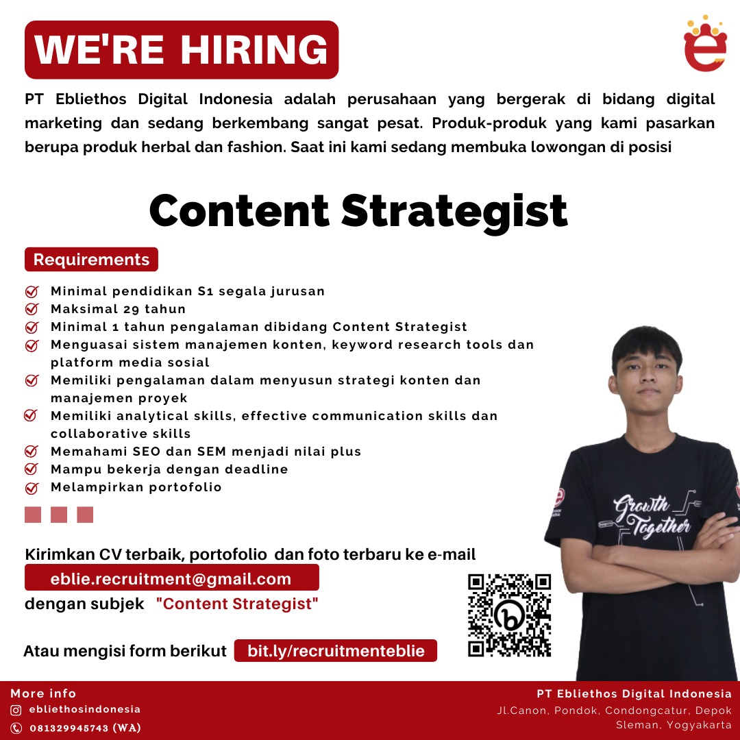 Lowongan Kerja Content Strategist - Desain Grafis Multimedia - Content ...