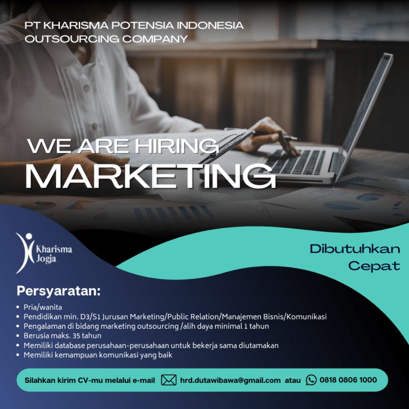 Lowongan Kerja Marketing - Recruitment Officer - Cleaning Service - OB