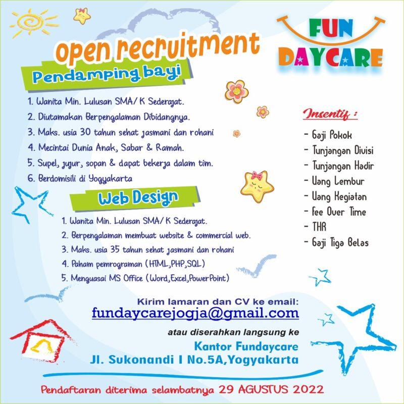 Lowongan Kerja Pendamping Bayi - Web Design di Fun Daycare - LokerJogja.ID