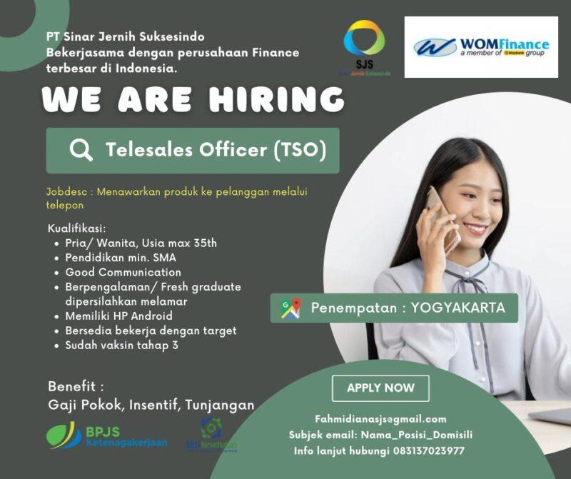 Lowongan Kerja Telesales Officer (TSO) Di PT. Sinar Jernih Suksesindo ...