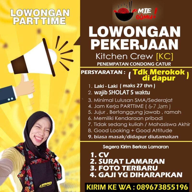 Lowongan Kerja Kitchen Crew Di Mie Gomu Lokerjogja Id