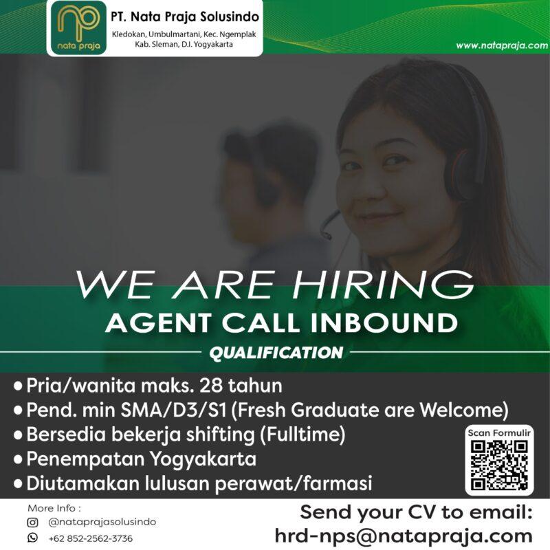 Lowongan Kerja Agent Call Inbound Di Pt Nata Praja Solusindo