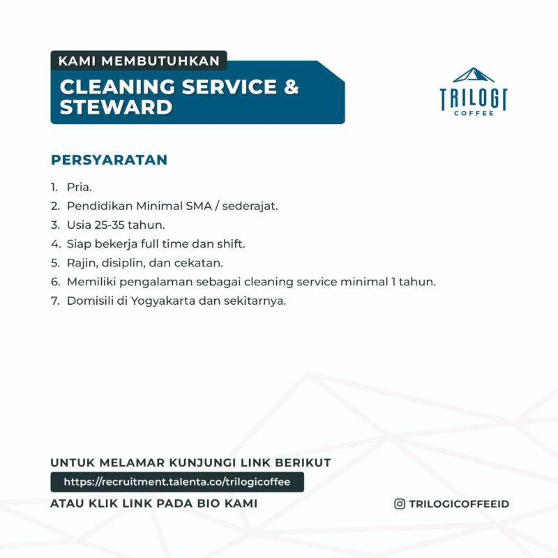 Lowongan Kerja Cleaning Service & Steward - Cleaning Service/ Runner ...