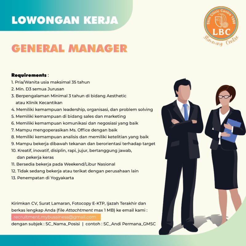 Lowongan Kerja General Manager Di LBC - LokerJogja.ID