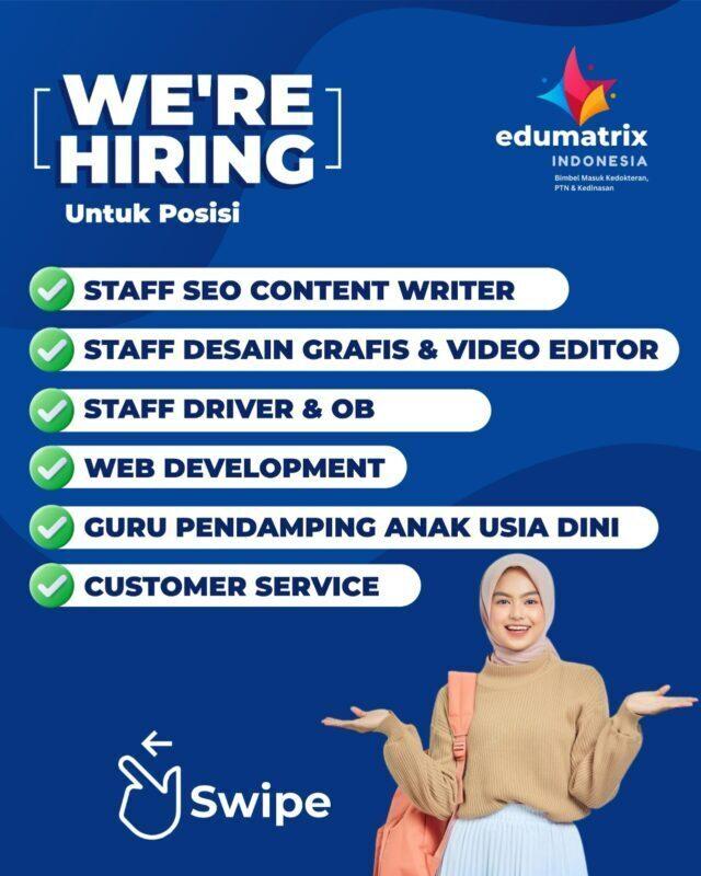 Lowongan Kerja Staff SEO Content Writer - Staff Desain Grafis & Video