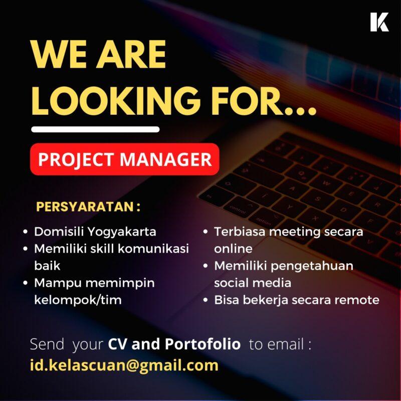 Lowongan Kerja Project Manager Di Kelascuan Lokerjogja Id