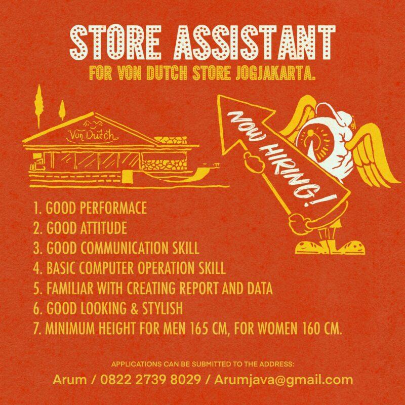 Lowongan Kerja Store Assistant Di Vondutch Lokerjogja Id