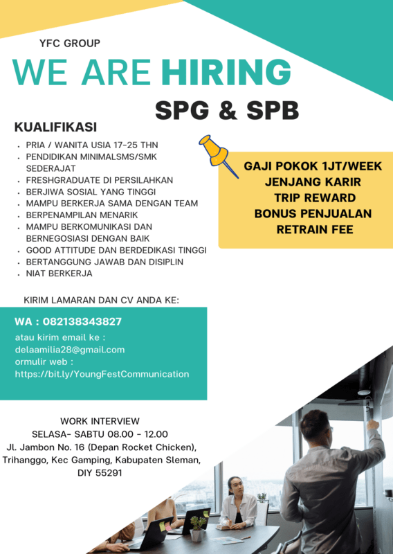 Lowongan Kerja Spg And Spb Di Youngfestcommunication Lokerjogja Id