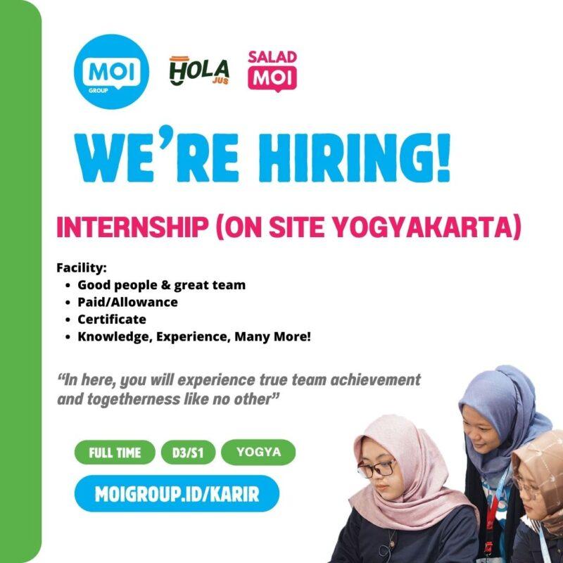 Lowongan Kerja Internship (On Site Yogyakarta) Di MOI Group - LokerJogja.ID