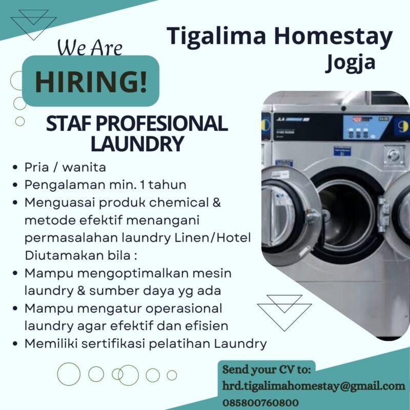 Lowongan Kerja Staf Profesional Laundry Maintenance Koki Atau Juru Masak Di Tigalima 5592