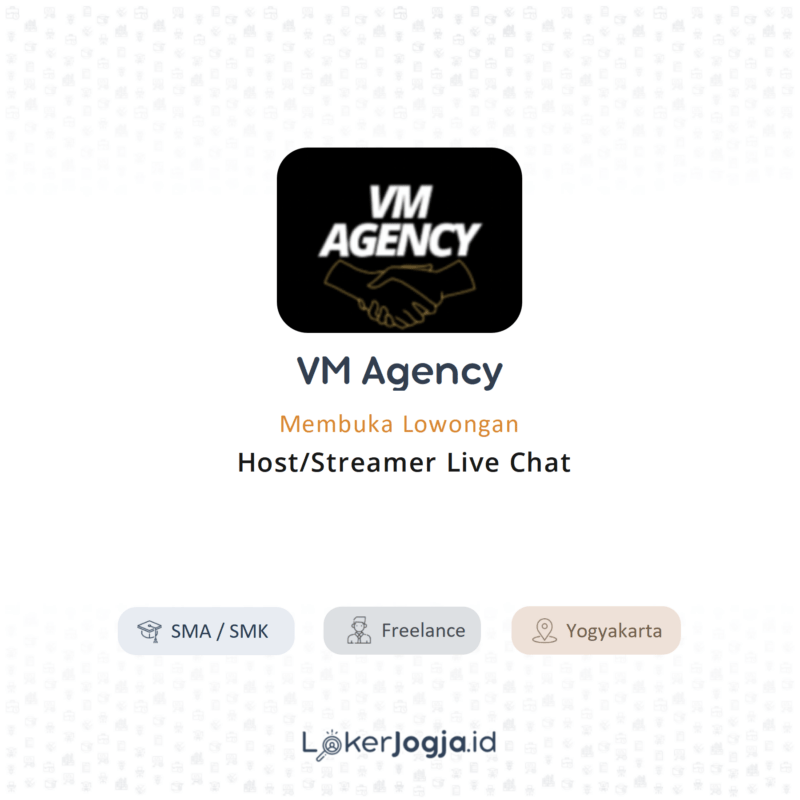 Lowongan Kerja streamer live chat di vm agency 5