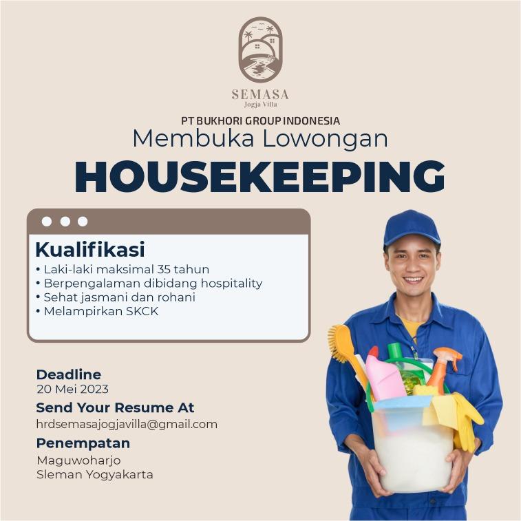 Lowongan Kerja Housekeeping Di Semasa Villa Jogja - LokerJogja.ID