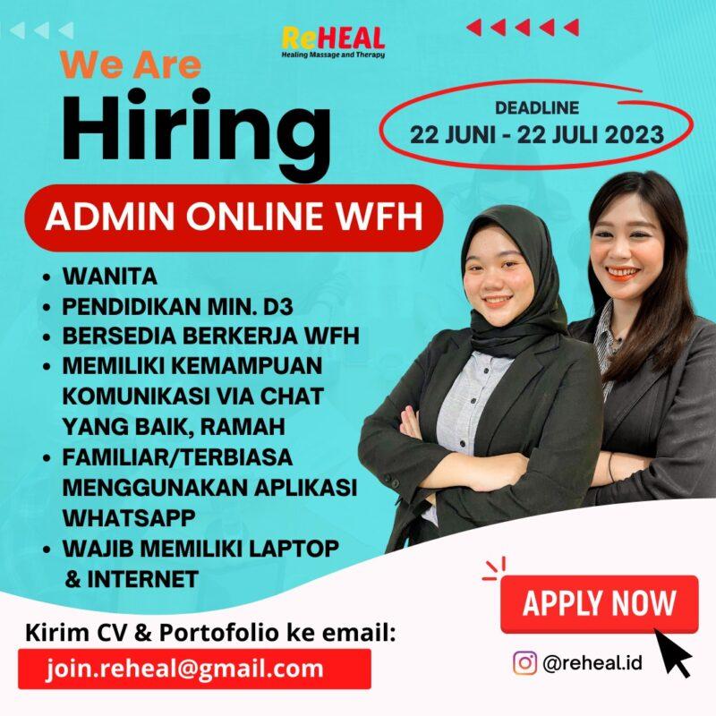 Lowongan Kerja admin cashier di reheal