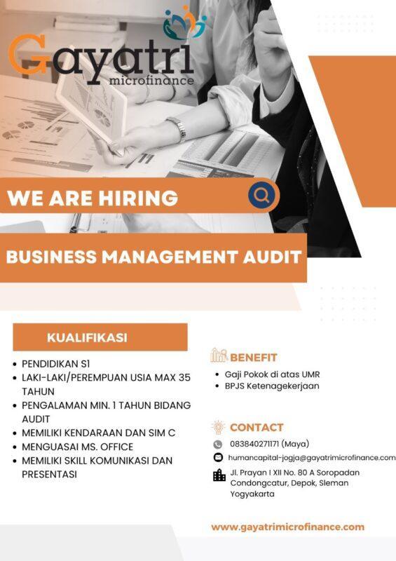 Lowongan Kerja Business Management Audit Di Gayatri Microfinance Lokerjogja Id