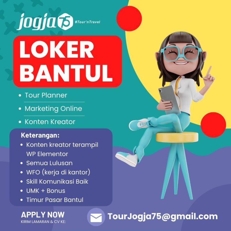 Lowongan Kerja Tour Planner - Marketing Online - Konten Kreator Di ...