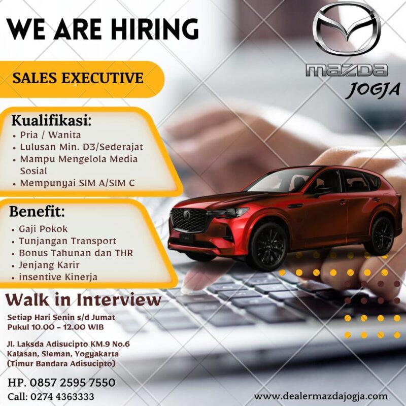 Lowongan Kerja Sales Executive Di Mazda Jogja - LokerJogja.ID