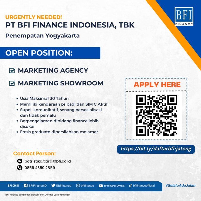 Lowongan Kerja Marketing Agency - Marketing Showroom Di PT. BFI Finance ...