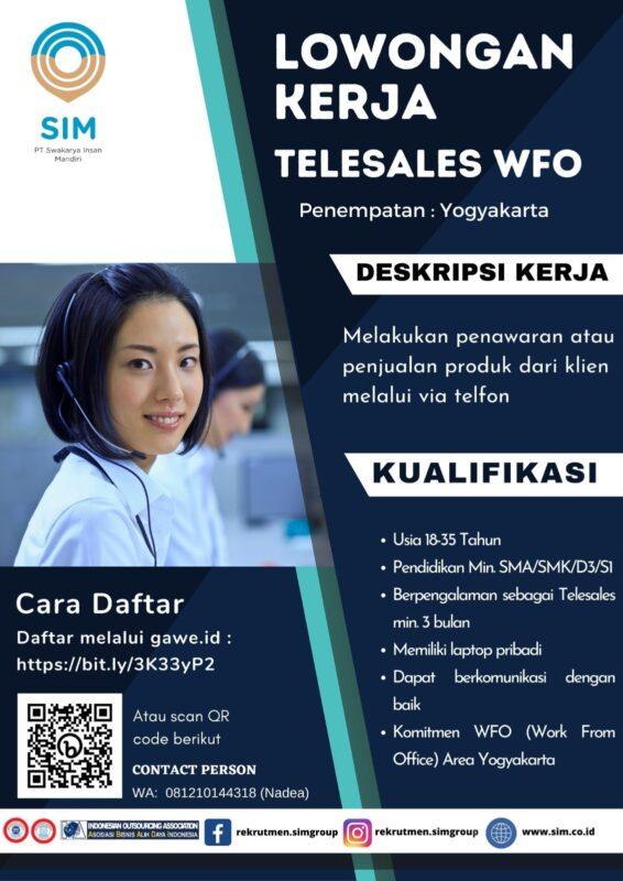 Lowongan Kerja Telesales Di PT. Swakarya Insan Mandiri (SIMGROUP ...