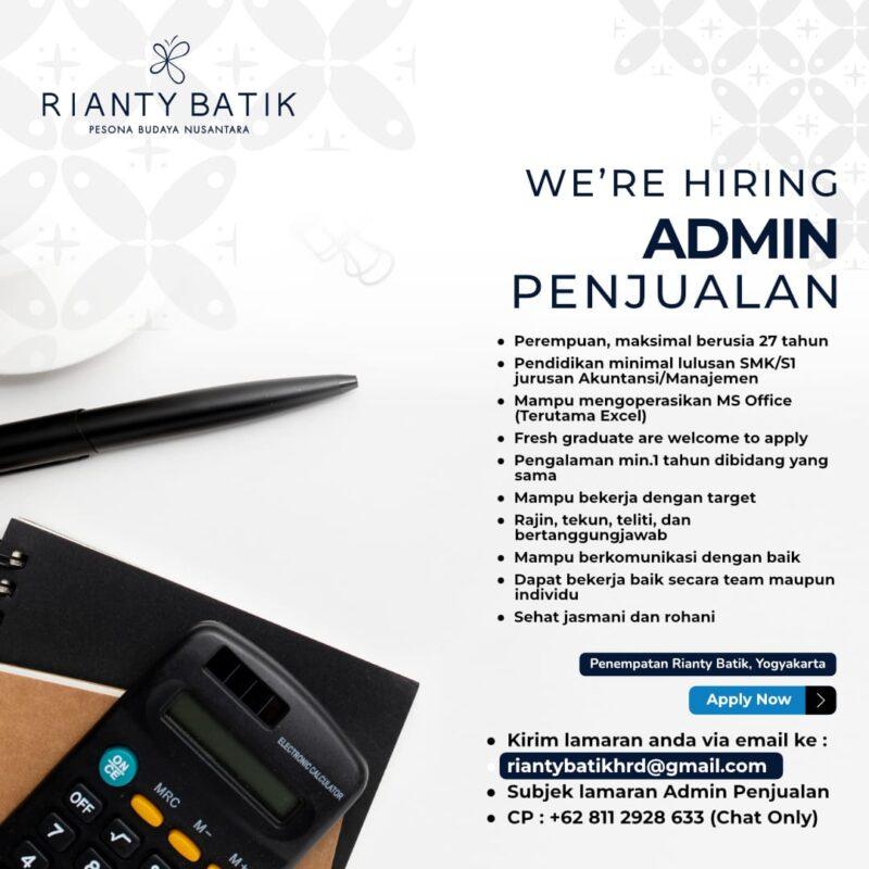 Lowongan Kerja Admin Penjualan Digital Marketing Specialist Spg Di