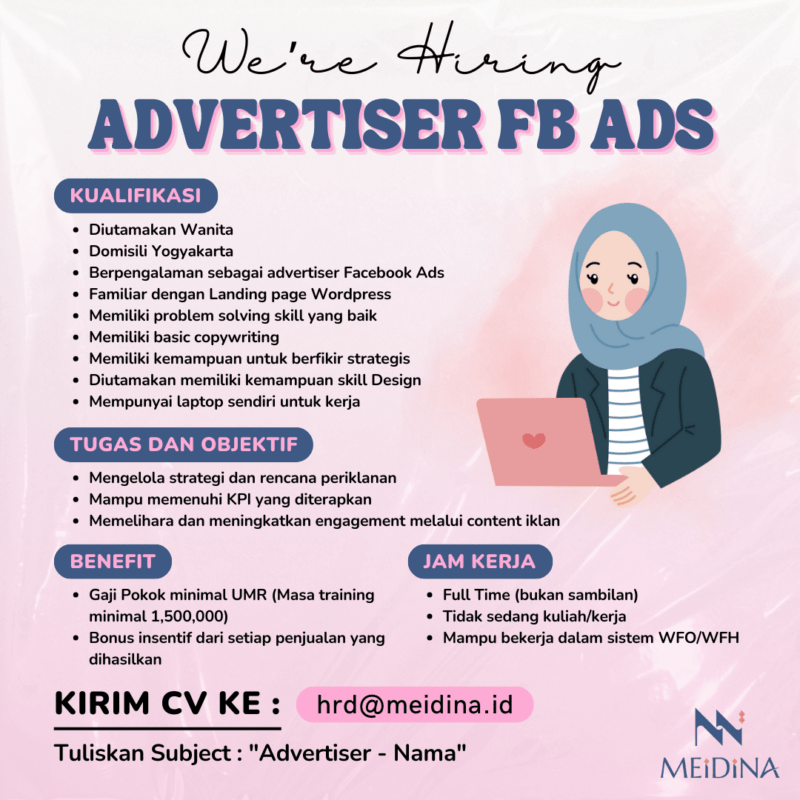 Lowongan Kerja Advertiser Fb Ads Di Meidina Id Lokerjogja Id