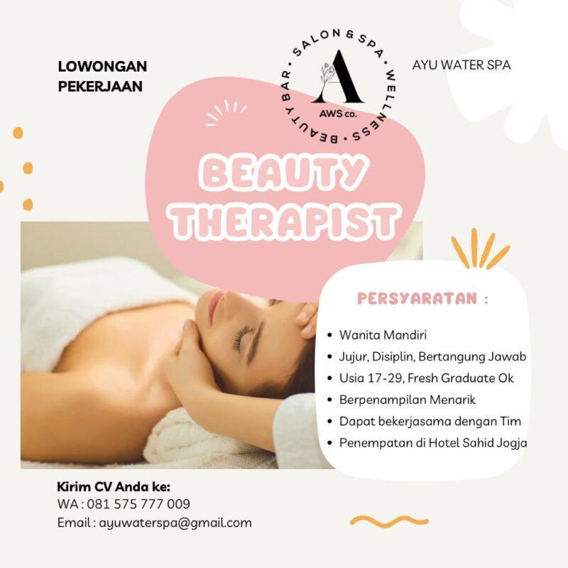 Lowongan Kerja Beauty Therapist Di Ayu Water Spa - LokerJogja.ID