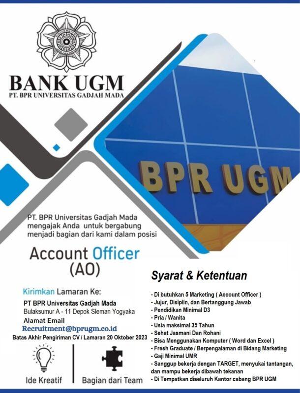 Lowongan Kerja Marketing (Account Officer) Di PT. BPR Universitas ...