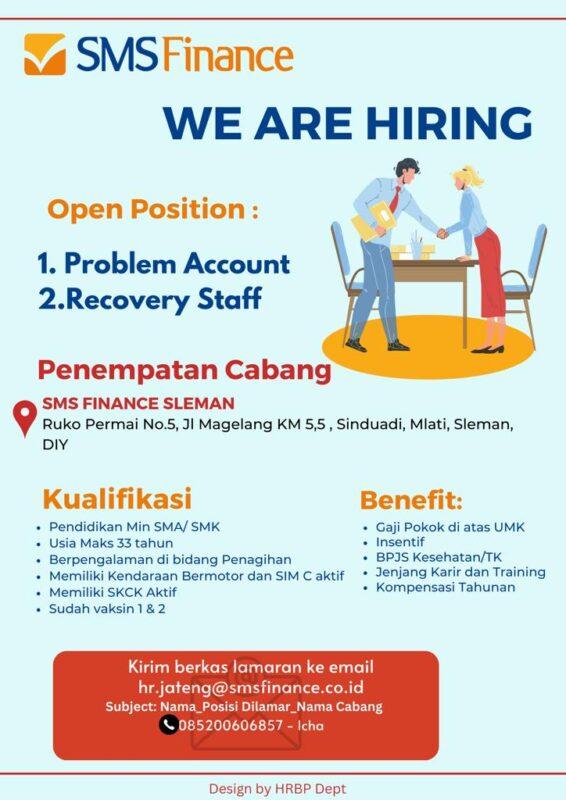 recovery staff sms finance adalah