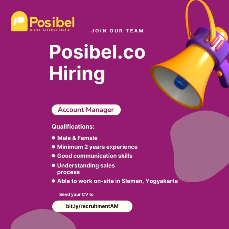 Lowongan Kerja Account Manager Di Posibel Co Lokerjogja Id