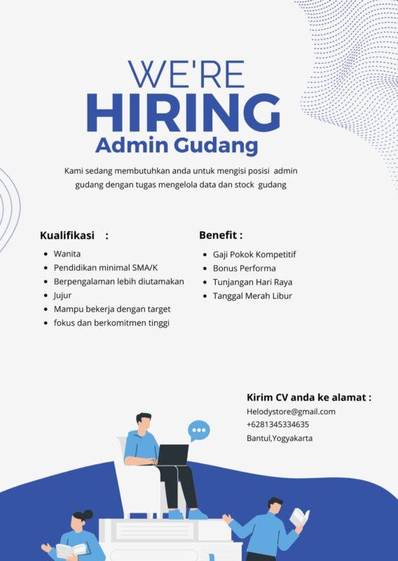 Lowongan Kerja Admin Gudang - Marketing Di Helody Group - Lokerjogja.id