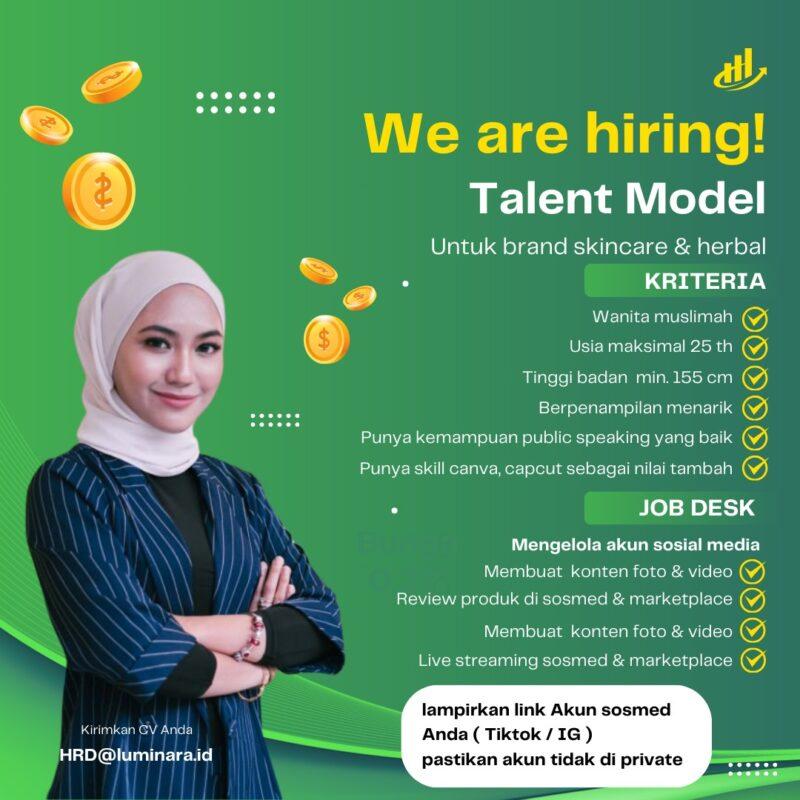 Lowongan Kerja Talent Model Di Luminara Lokerjogja Id