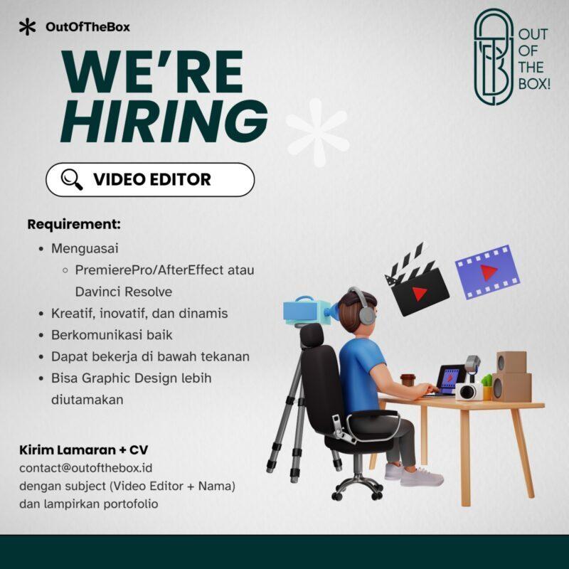 Lowongan Kerja Video Editor Di Out Of The Box Lokerjogja Id