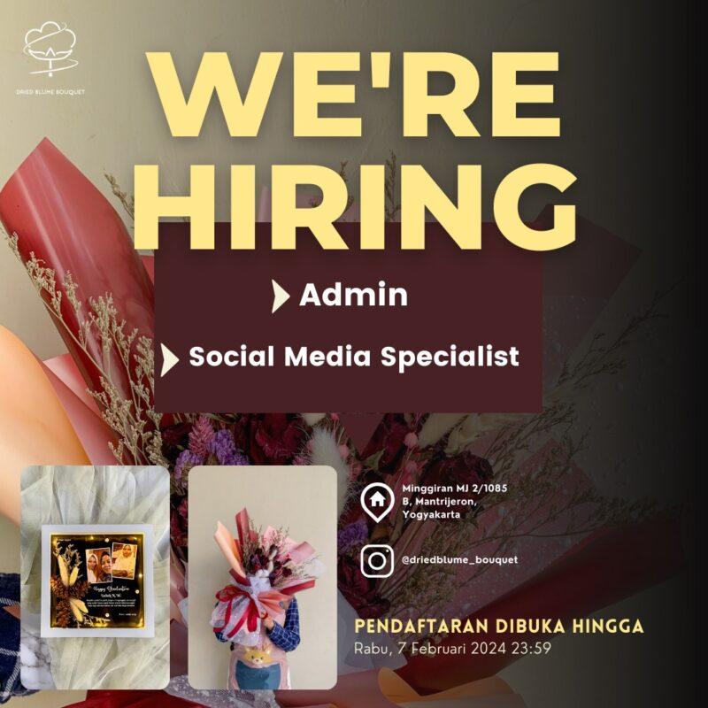 Lowongan Kerja Admin Desain - Social Media Specialist di Dried Blume