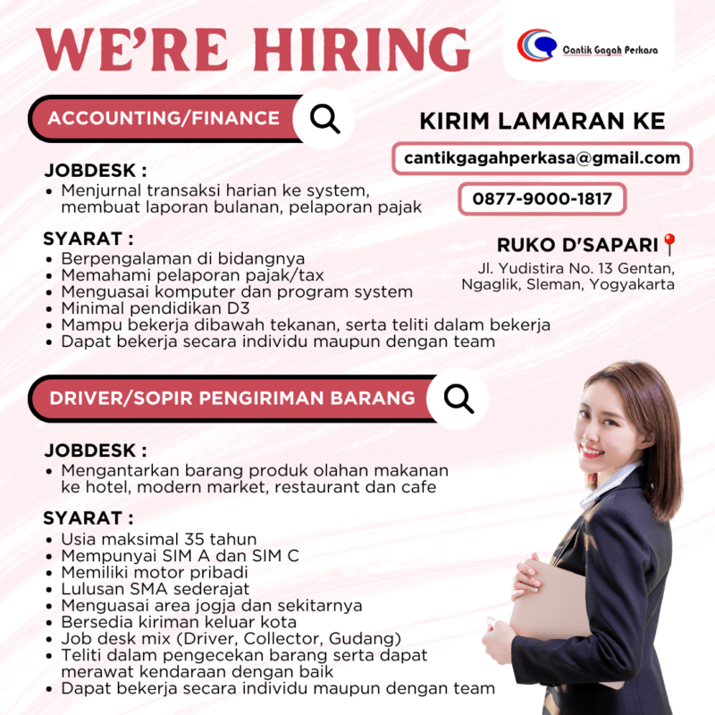 Lowongan Kerja Accounting/Finance - Driver/Sopir Pengiriman Barang Di ...