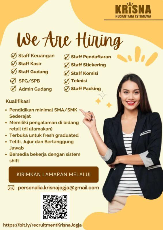 Lowongan Kerja Staff Keuangan Staff Kasir Staff Gudang Spg Spb