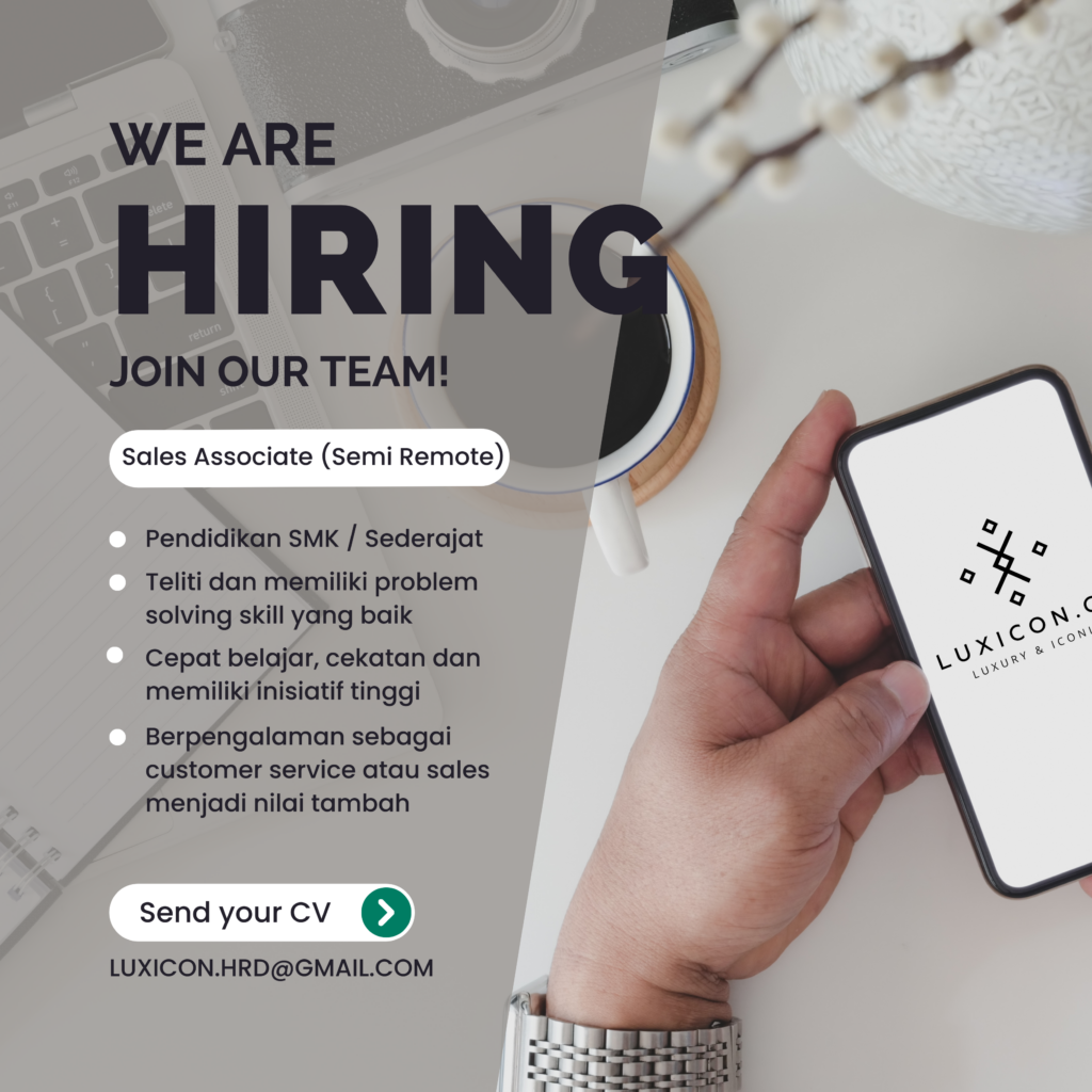 Lowongan Kerja Sales Associate Di Luxicon.id - LokerJogja.ID