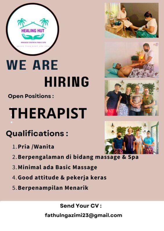 Lowongan Kerja Therapis di Healing Hut - LokerJogja.ID