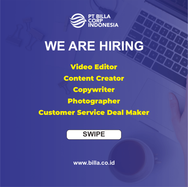 Lowongan Kerja Video Editor Content Creator Copywriter