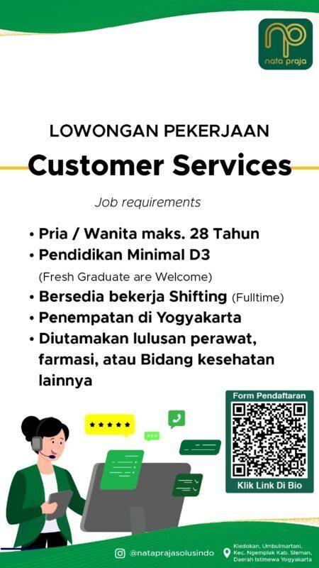 Lowongan Kerja Customer Service Agent Call Center Di Pt Nata Praja