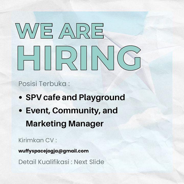 Lowongan Kerja Spv Cafe And Playground Event Community And Marketing